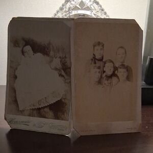 Vintage Sepia-Toned Family Portraits